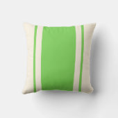 Coastal Stripe Throw Pillow – Lime & Cream クッション (裏面)