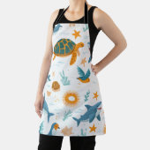 Coastal Summer All-Over Print Apron Gift エプロン (インサイチュ)