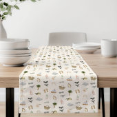 Coastal Summer Getaway Pattern ショートテーブルランナー