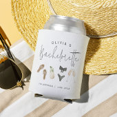 Coastal Summer Personalized Bachelorette Party 缶クーラー