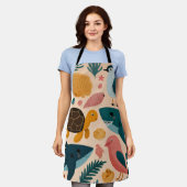 Coastal Sun All-Over Print Apron Gift エプロン (着用した状態)