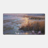 Coastal Sunset Lighthouse Desk Mat デスクマット (正面)
