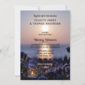 Coastal Sunset Winter Wedding Invitation 招待状 (正面)