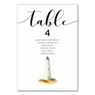 Coastal Table Number テーブルナンバー