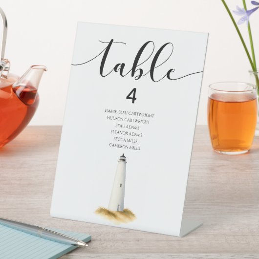 Coastal Table Number 台座サイン (インサイチュ)