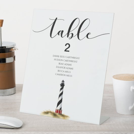 Coastal Table Signs 台座サイン (インサイチュ)