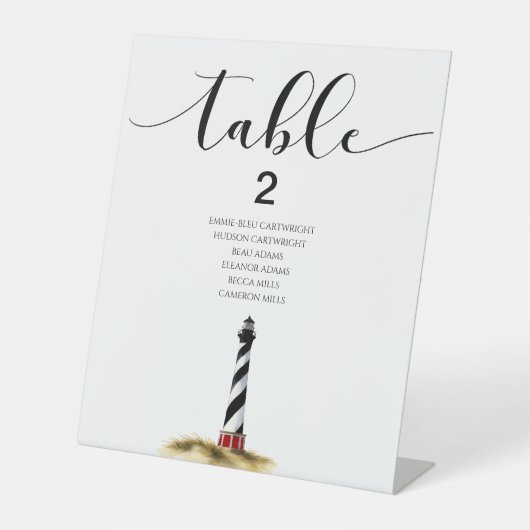 Coastal Table Signs 台座サイン (正面)