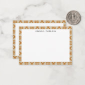 Coastal Texture Paper Fiber Art ノートカード (正面/裏面インサイチュ)