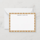 Coastal Texture Paper Fiber Art ノートカード (正面)