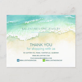 Coastal Thank Youは当社のショッピングに感謝 ポストカード