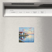 Coastal Themed | Beach Homes on the Bay マグネット (インサイチュ (食洗機))