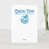 Coastal Themed Happy Anniversary カード (裏面)