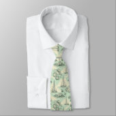 Coastal Toile with Lighthouses, Sailboats ネクタイ (タイ)