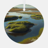 Coastal Tranquility ガラスオーナメント (裏面)