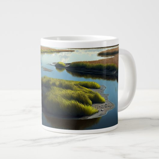 Coastal Tranquility ジャンボコーヒーマグカップ (正面右)