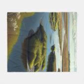 Coastal Tranquility フリースブランケット (正面(横))