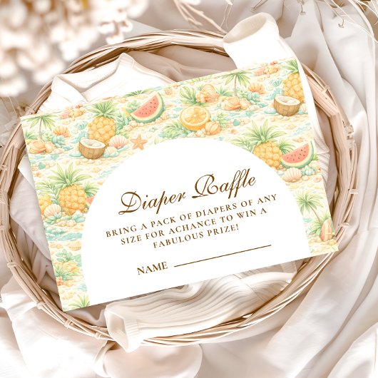 Coastal Tropical Fruits Diapper Raffle エンクロージャーカード