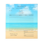 Coastal Vacation Property Receipt Pad ノートパッド (正面)