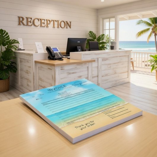 Coastal Vacation Property Receipt Pad ノートパッド