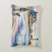 Coastal Walk to Lighthouse at Sunset アクセントクッション (裏面(縦))