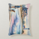 Coastal Walk to Lighthouse at Sunset アクセントクッション (正面(垂直))