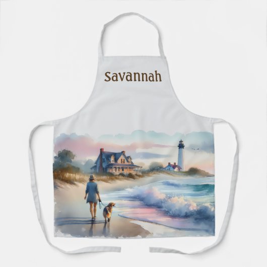 Coastal Walk to Lighthouse at Sunset エプロン (正面)