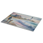 Coastal Walk to Lighthouse at Sunset カッティングボード (角)