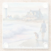 Coastal Walk to Lighthouse at Sunset ガラスコースター (裏面)