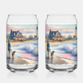 Coastal Walk to Lighthouse at Sunset ガラス缶 (裏面)