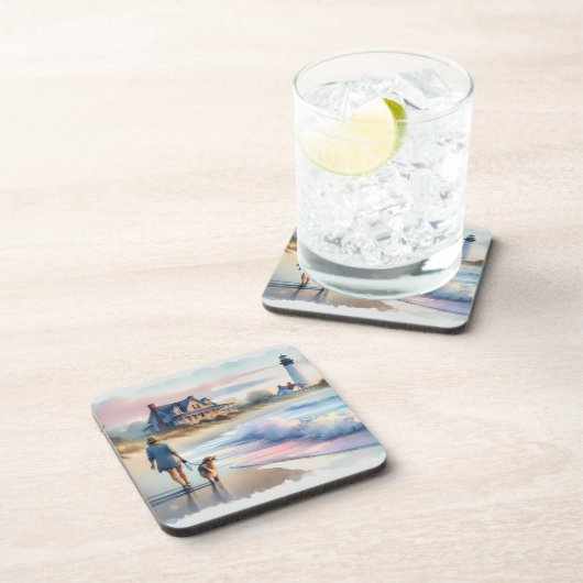 Coastal Walk to Lighthouse at Sunset コースター (右側)