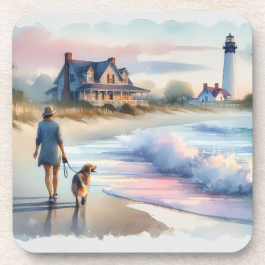 Coastal Walk to Lighthouse at Sunset コースター (正面)