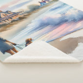 Coastal Walk to Lighthouse at Sunset シェルパブランケット (3/4)