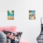 Coastal Wall Art | Mediterranean Woman Seaside  (リビング)