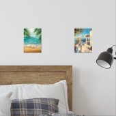 Coastal Wall Art | Mediterranean Woman Seaside  (寝室)