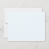 Coastal Watercolor Blue Crab  Personal Stationery ノートカード (裏面)