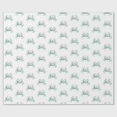 Coastal Watercolor Crab ラッピングペーパー (フラット)