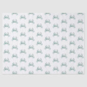 Coastal Watercolor Crab 薄葉紙 (正面)