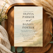 Coastal Watercolor Destination Wedding  招待状