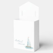 Coastal Watercolor Sailboat  フェイバーボックス (オープン)