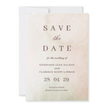 Coastal Watercolor Sepia elegant Save the Date