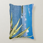 Coastal Waterfront Wall Art Tropical Ocean View アクセントクッション (正面(垂直))