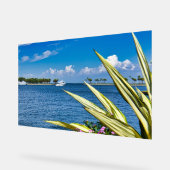 Coastal Waterfront Wall Art Tropical Ocean View アクリルサイン (傾斜)