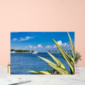 Coastal Waterfront Wall Art Tropical Ocean View アクリルサイン (ウェディング)