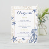 Coastal Wedding Blue & Gold Program プログラム (スタンド正面)