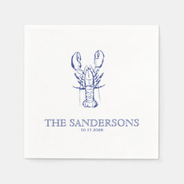 Coastal Wedding Napkin スタンダードカクテルナプキン