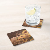 Coaster/花と丸太 スクエアペーパーコースター (インサイチュ)