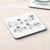 COASTER - 電気技師のための3ウェイスイッチ図解 コースター (左側)