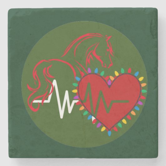  Coaster Christmas Logo ストーンコースター (正面)