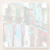 Coaster – Collapse Reflection Abstract Design ガラスコースター (裏面)