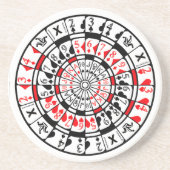 Coaster Dartboard Card Design コースター (正面)